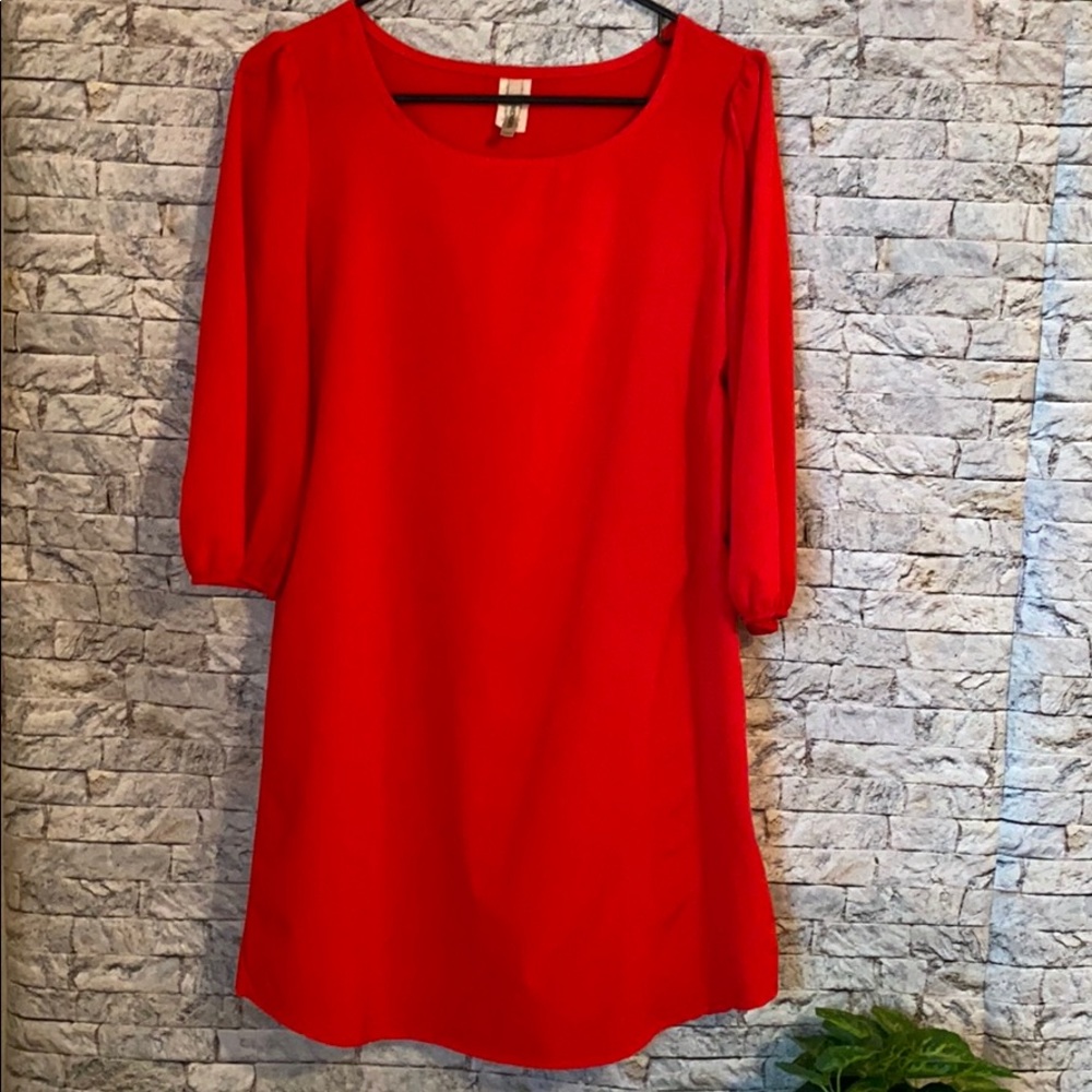 Brendas Red Shift Dress